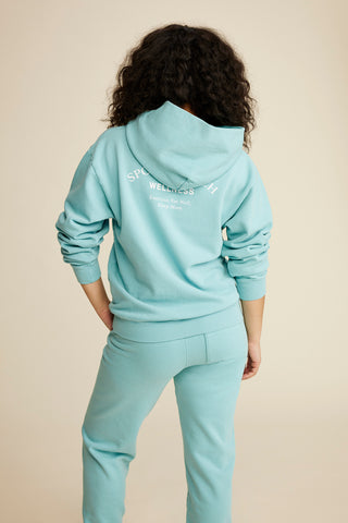 Wellness Studio Hoodie - Paradise/White