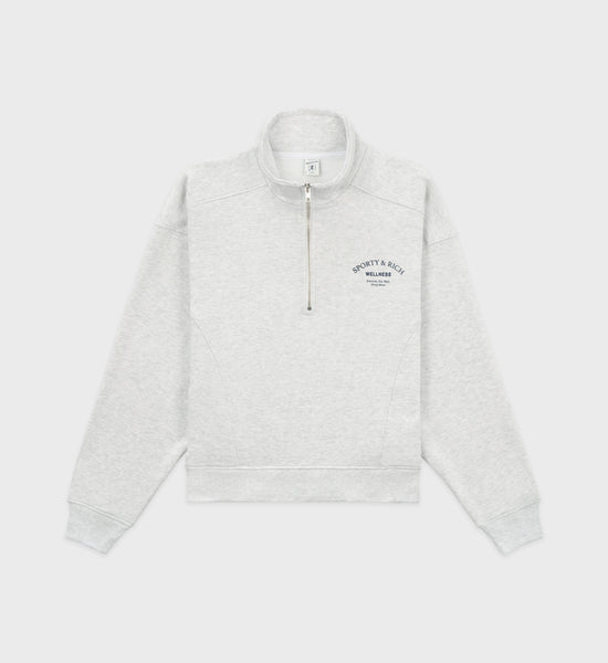 Wellness Studio Quarter Zip - Heather Gray