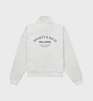 Wellness Studio Quarter Zip - Heather Gray