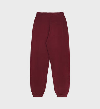 Wellness Studio Sweatpant - Merlot/White