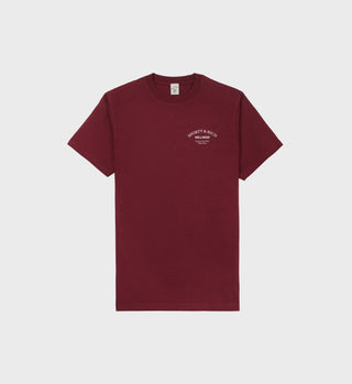Wellness Studio T-Shirt - Merlot/White