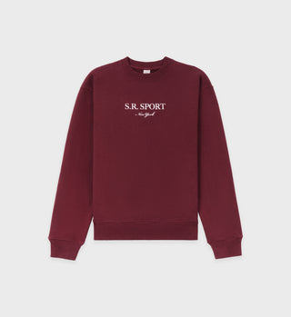 Wimbledon Crewneck - Merlot