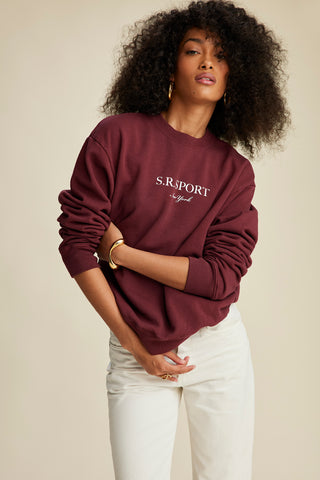 Wimbledon Crewneck - Merlot