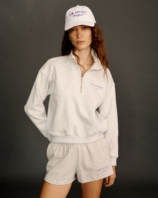 Wimbledon Quarter Zip - Heather Gray