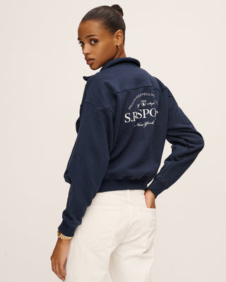 Wimbledon Quarter Zip - Navy