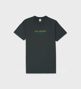 Wimbledon T-Shirt - Faded Black