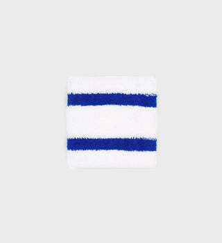 Terry Cloth Wristband - White/Blue