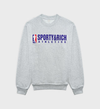 Team Logo Crewneck - Heather Gray