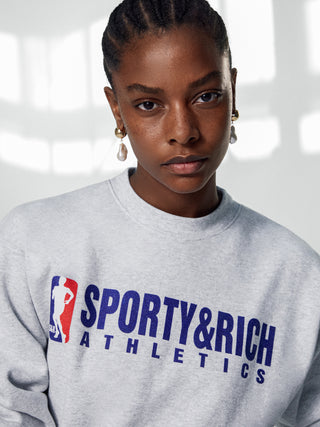 Team Logo Crewneck - Heather Gray