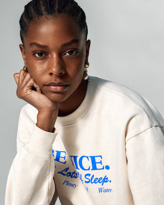 Be Nice Crewneck - Cream