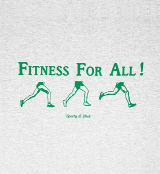 Fitness For All T Shirt - Heather Gray