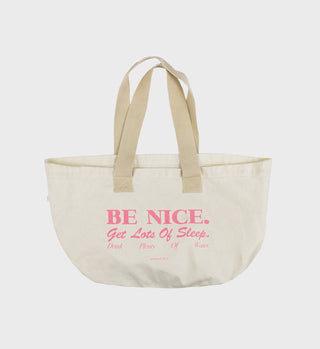 Be Nice Tote Bag - Natural