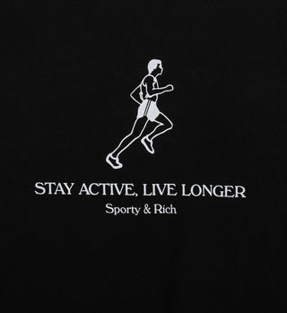 Live Longer Crewneck - Black