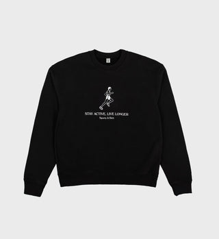 Live Longer Crewneck - Black