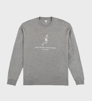 Live Longer Longsleeve - Heather Gray
