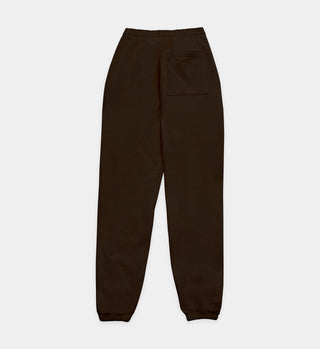 Serif Logo Sweatpant - Chocolate