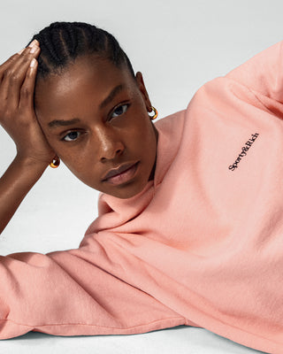 Serif Logo Hoodie - Peach Pie