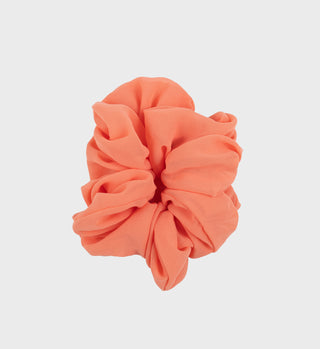 Jumbo Chiffon Scrunchie - Flamingo