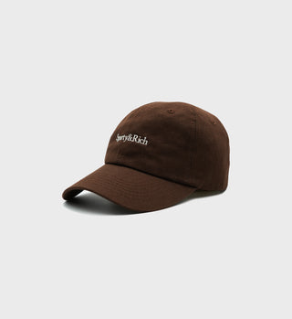 Serif Logo Hat - Chocolate