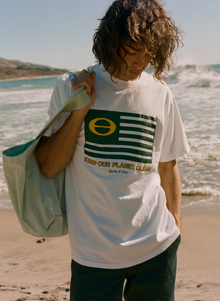 Eco Flag T Shirt - White