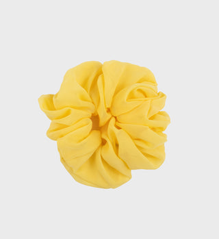 Jumbo Chiffon Scrunchie - Banana