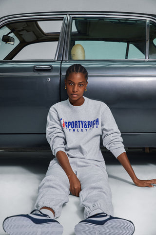 Team Logo Crewneck - Heather Gray
