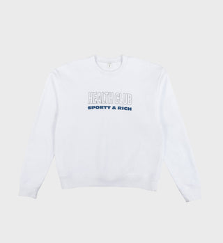 Health Club Crewneck - White