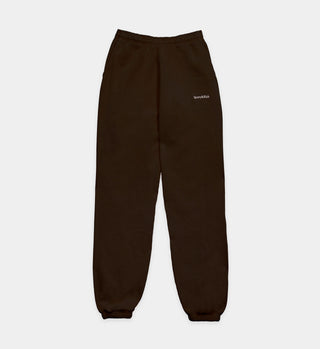 Serif Logo Sweatpant - Chocolate
