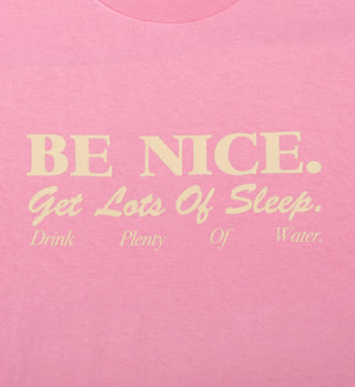 Be Nice T Shirt - Bubble Gum