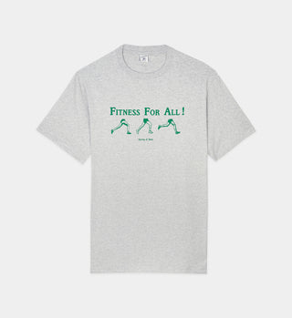 Fitness For All T Shirt - Heather Gray