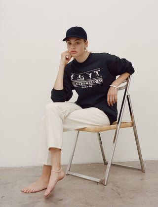 Health & Wellness Crewneck - Navy