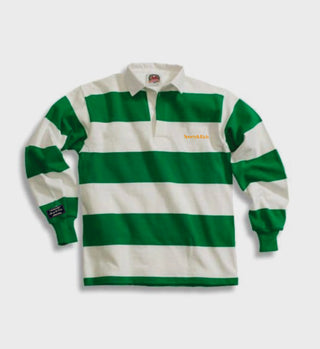 Striped Polo - Kelly Green