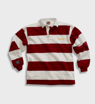 Striped Polo Burgundy