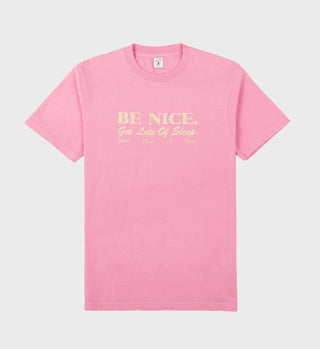 Be Nice T Shirt - Bubble Gum