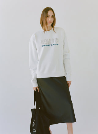 Health Club Crewneck - White