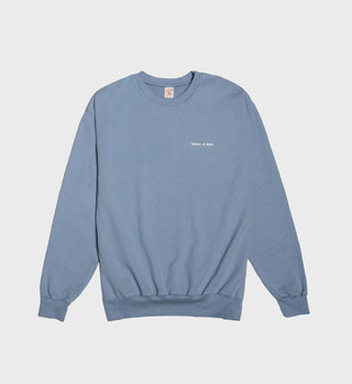 Fun Logo French Terry Crewneck- Baby Blue